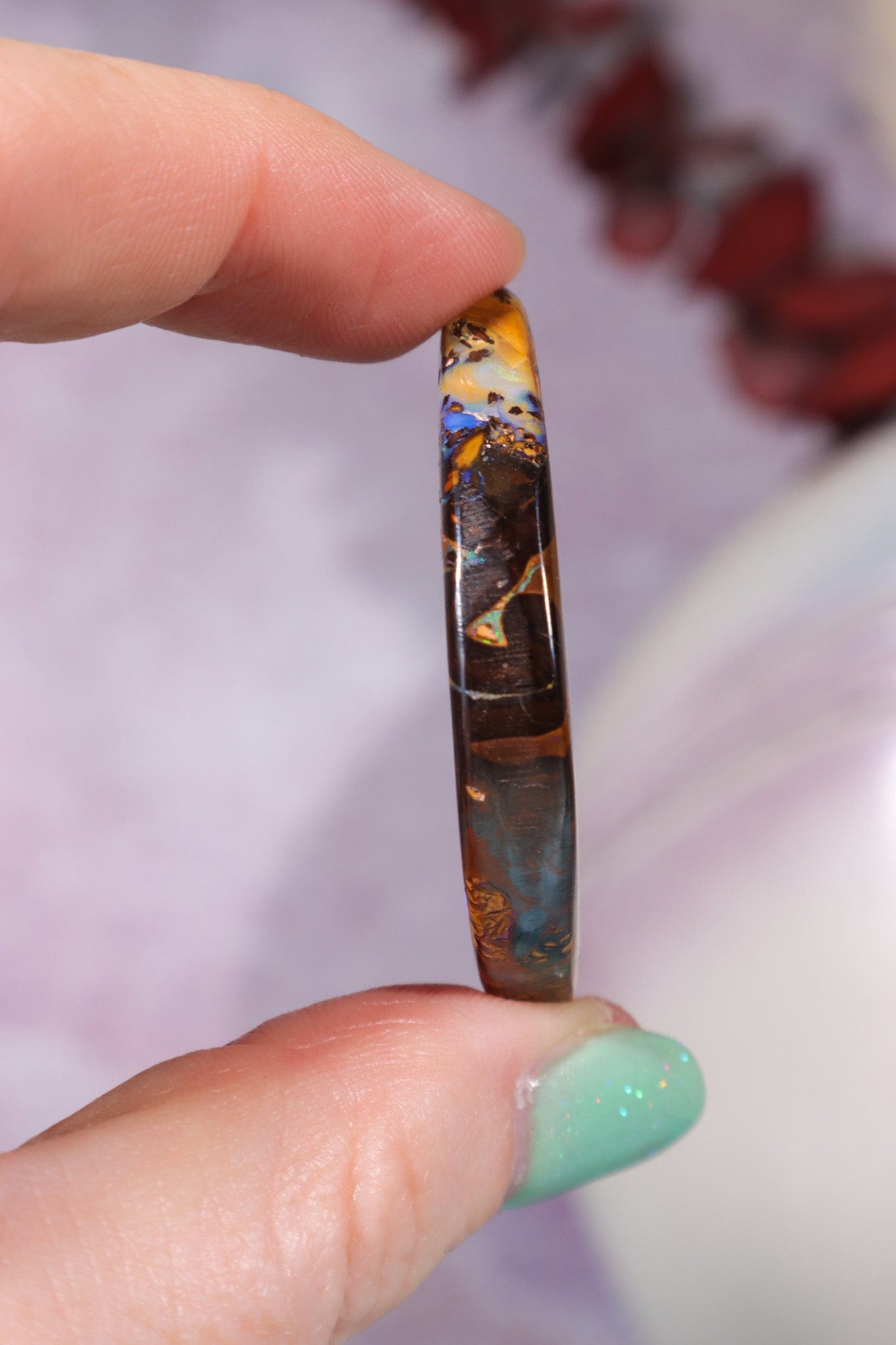 Drilled Yowah Boulder Opal Pendant 14.47gr Rocks & Fossils Tali & Loz Crystals