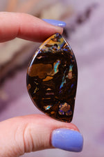 Drilled Yowah Boulder Opal Pendant 14.47gr - Tali & Loz Crystals