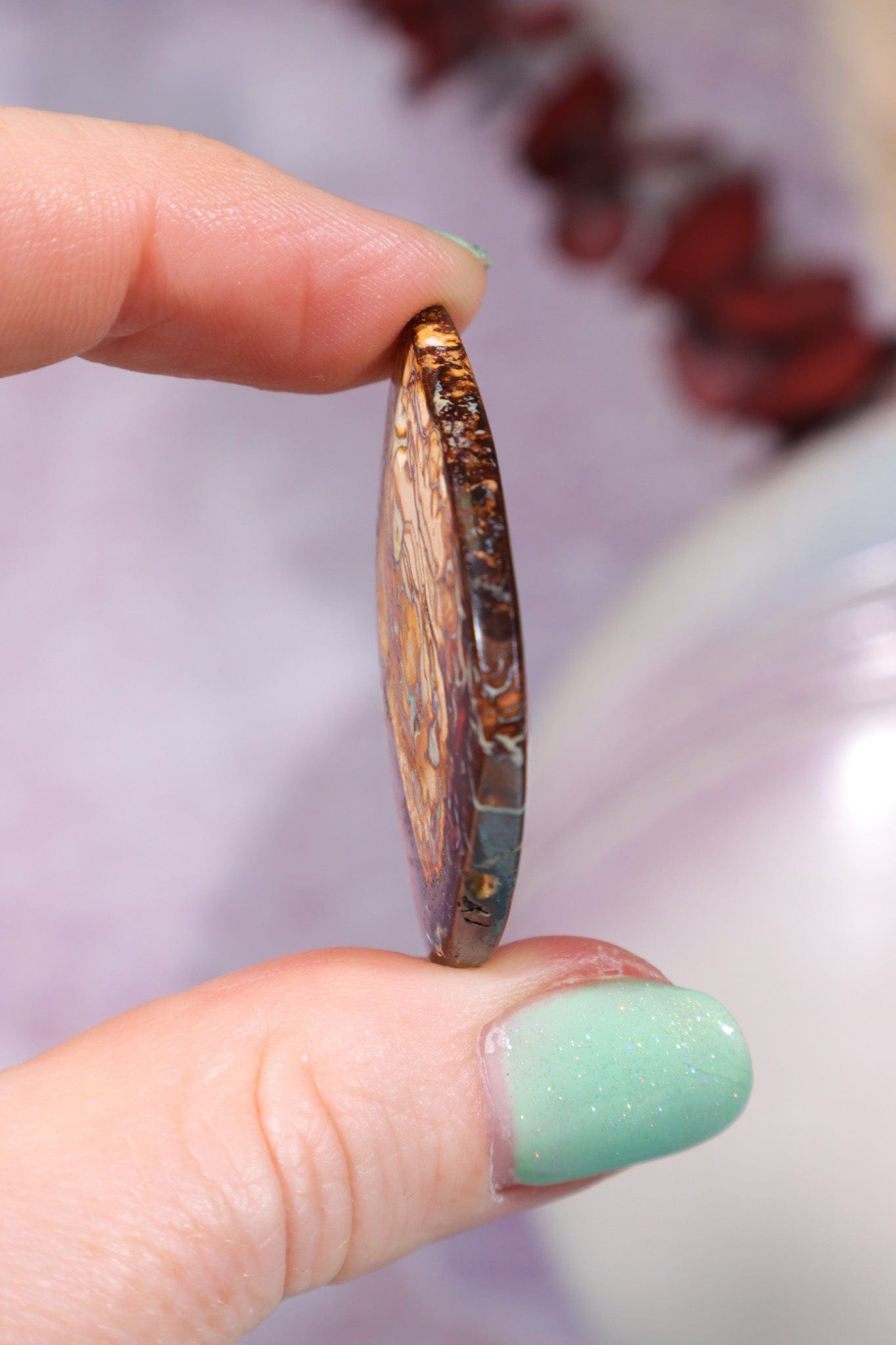 Drilled Yowah Boulder Opal Pendant 6.85gr Rocks & Fossils Tali & Loz Crystals