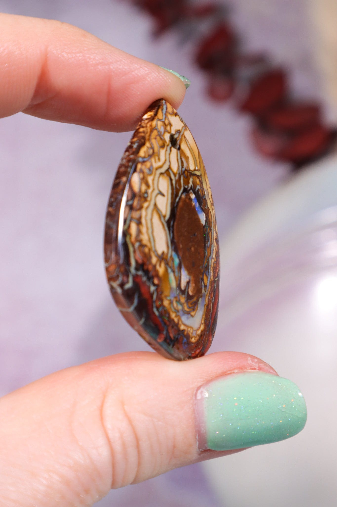 Drilled Yowah Boulder Opal Pendant 6.85gr Rocks & Fossils Tali & Loz Crystals