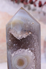 Druzy Amethyst Agate Tower, Sold as Seen Towers Tali & Loz Crystals
