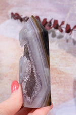 Druzy Amethyst Agate Tower, Sold as Seen Towers Tali & Loz Crystals