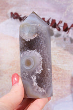 Druzy Amethyst Agate Tower, Sold as Seen Towers Tali & Loz Crystals