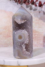 Druzy Amethyst Agate Tower, Sold as Seen Towers Tali & Loz Crystals