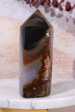 Druzy Amethyst Agate Tower, Sold as Seen Towers Tali & Loz Crystals