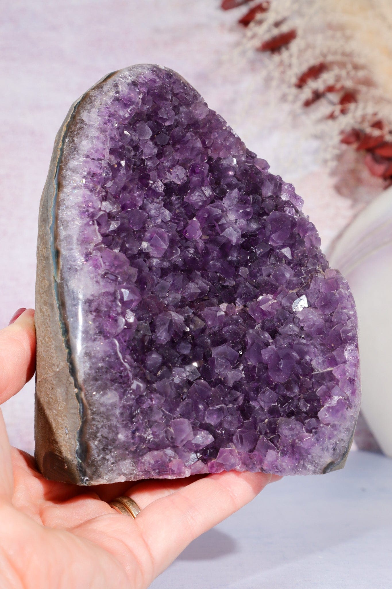 Druzy Amethyst Cut Base Freeform 1.2KG Freeform Tali & Loz Crystals