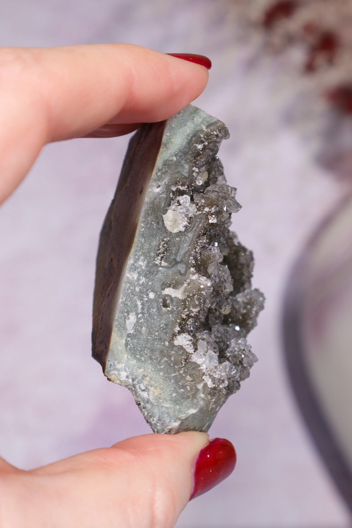 Druzy Black Amethyst Specimen 6cm Specimen Tali & Loz Crystals