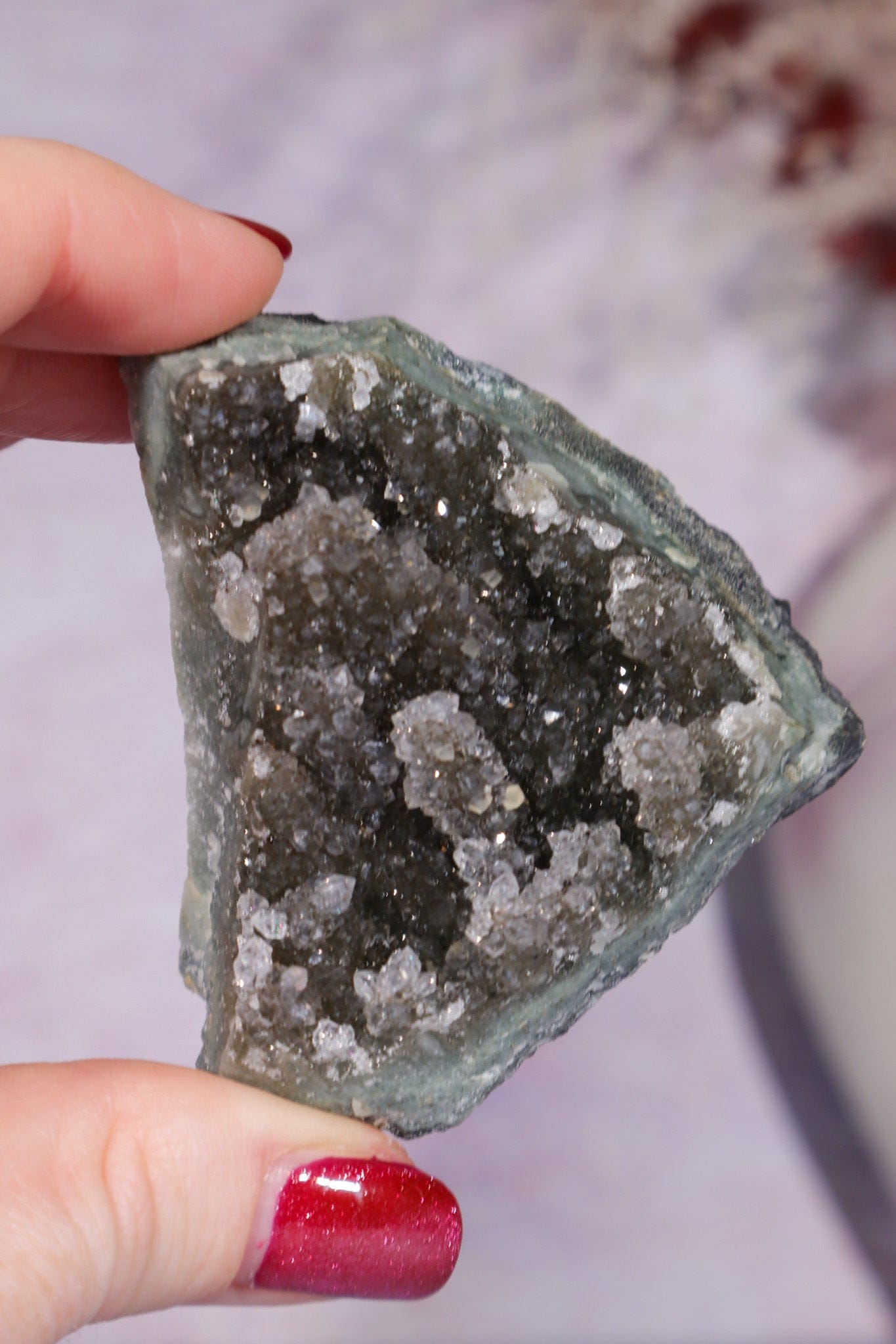 Druzy Black Amethyst Specimen 6cm Specimen Tali & Loz Crystals