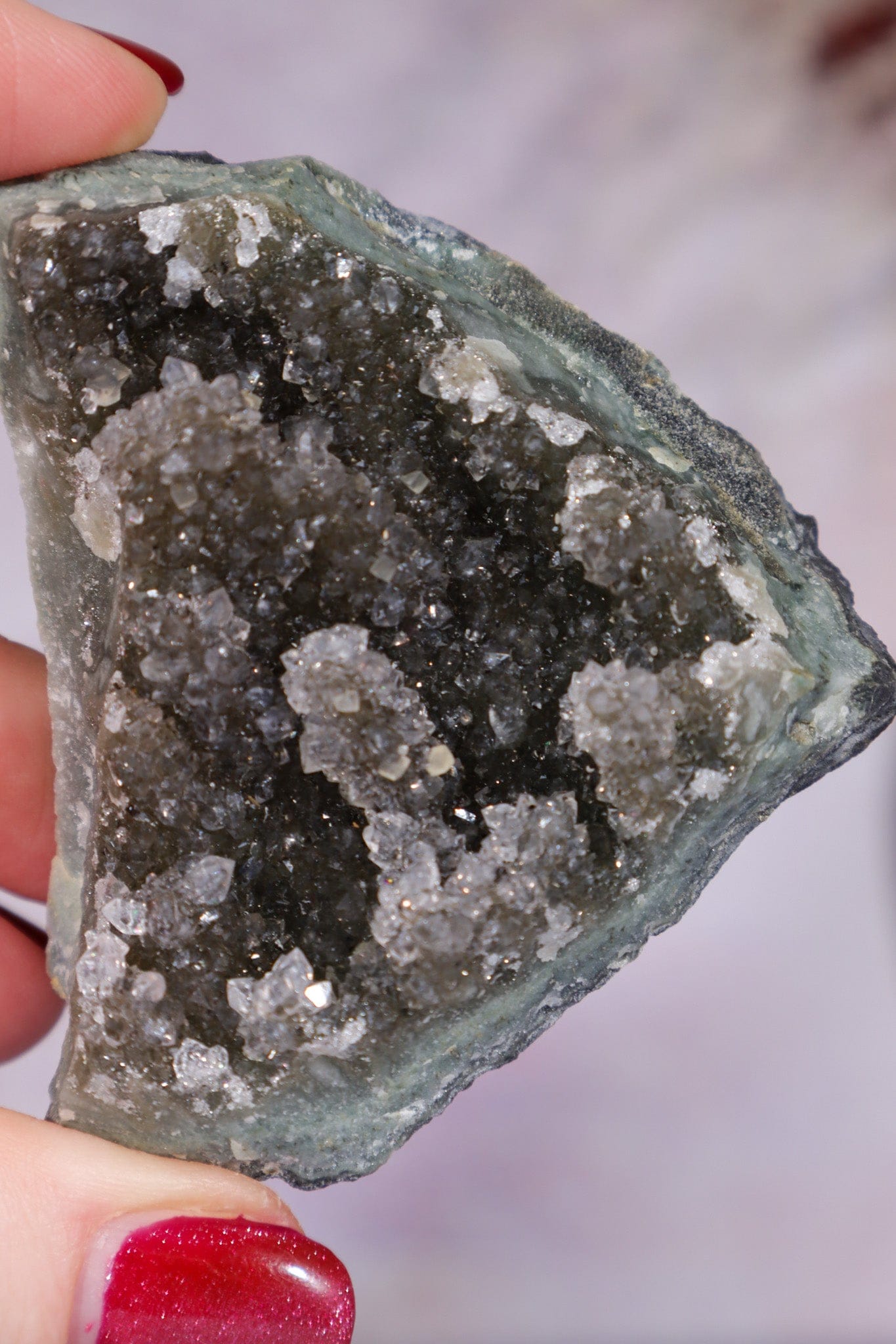 Druzy Black Amethyst Specimen 6cm Specimen Tali & Loz Crystals