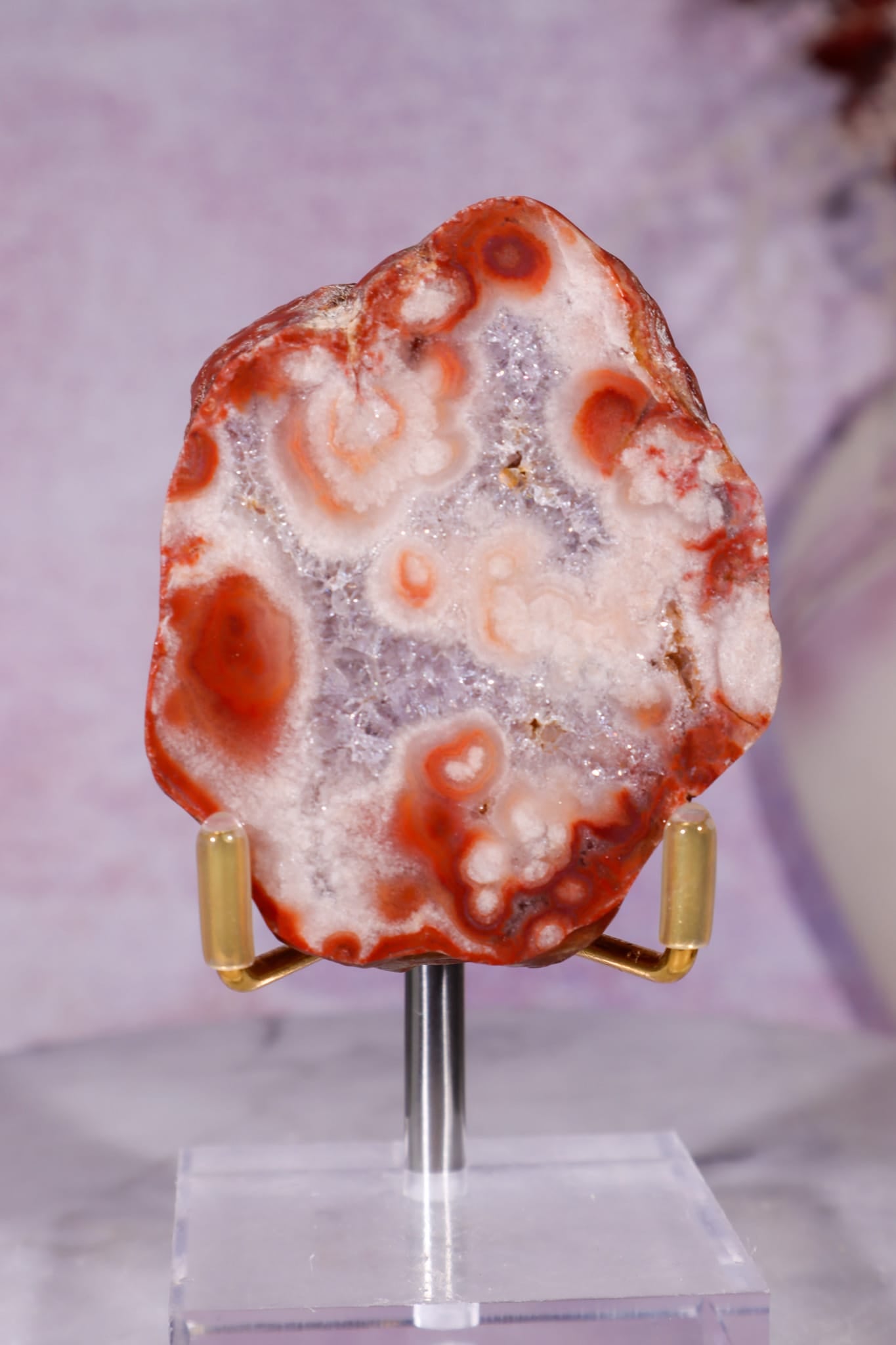 Dulcote Agate Slice | Choose Your Piece (A–C) | Somerset, UK Mineral Specimen A Tali & Loz Crystals