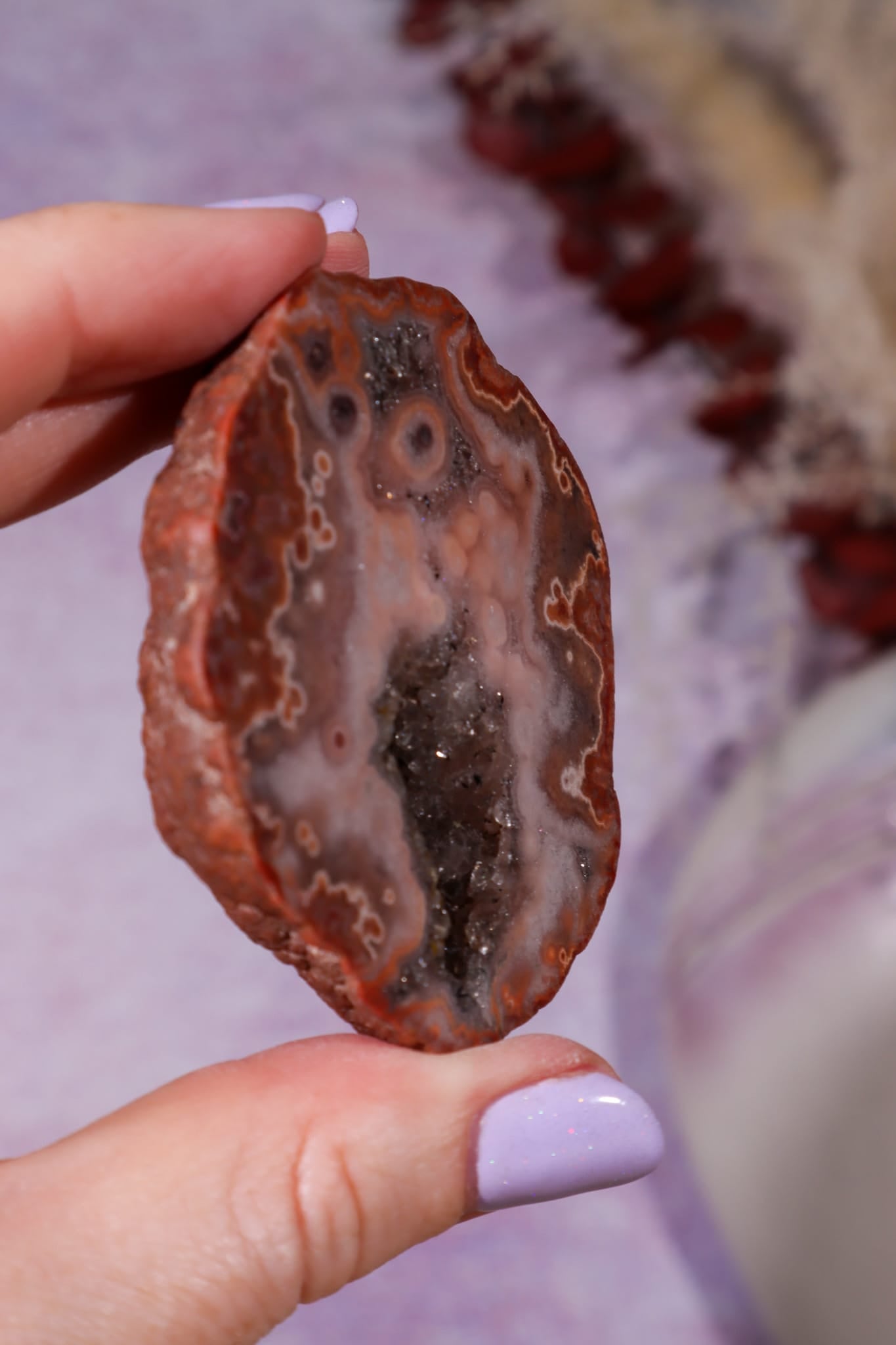 Dulcote Agate Slice | Choose Your Piece (A–C) | Somerset, UK Mineral Specimen Tali & Loz Crystals