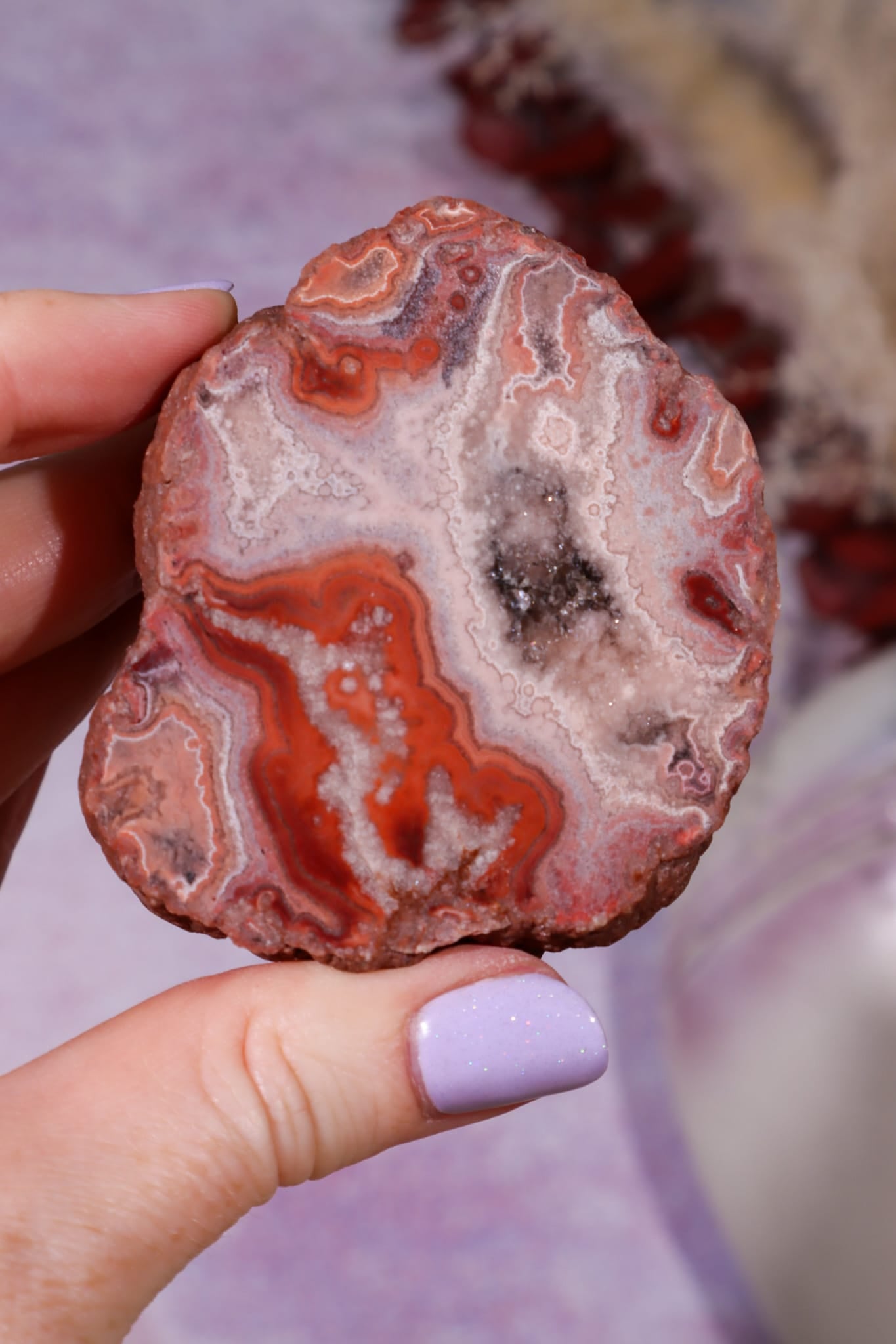Dulcote Agate Slice | Choose Your Piece (A–C) | Somerset, UK Mineral Specimen Tali & Loz Crystals