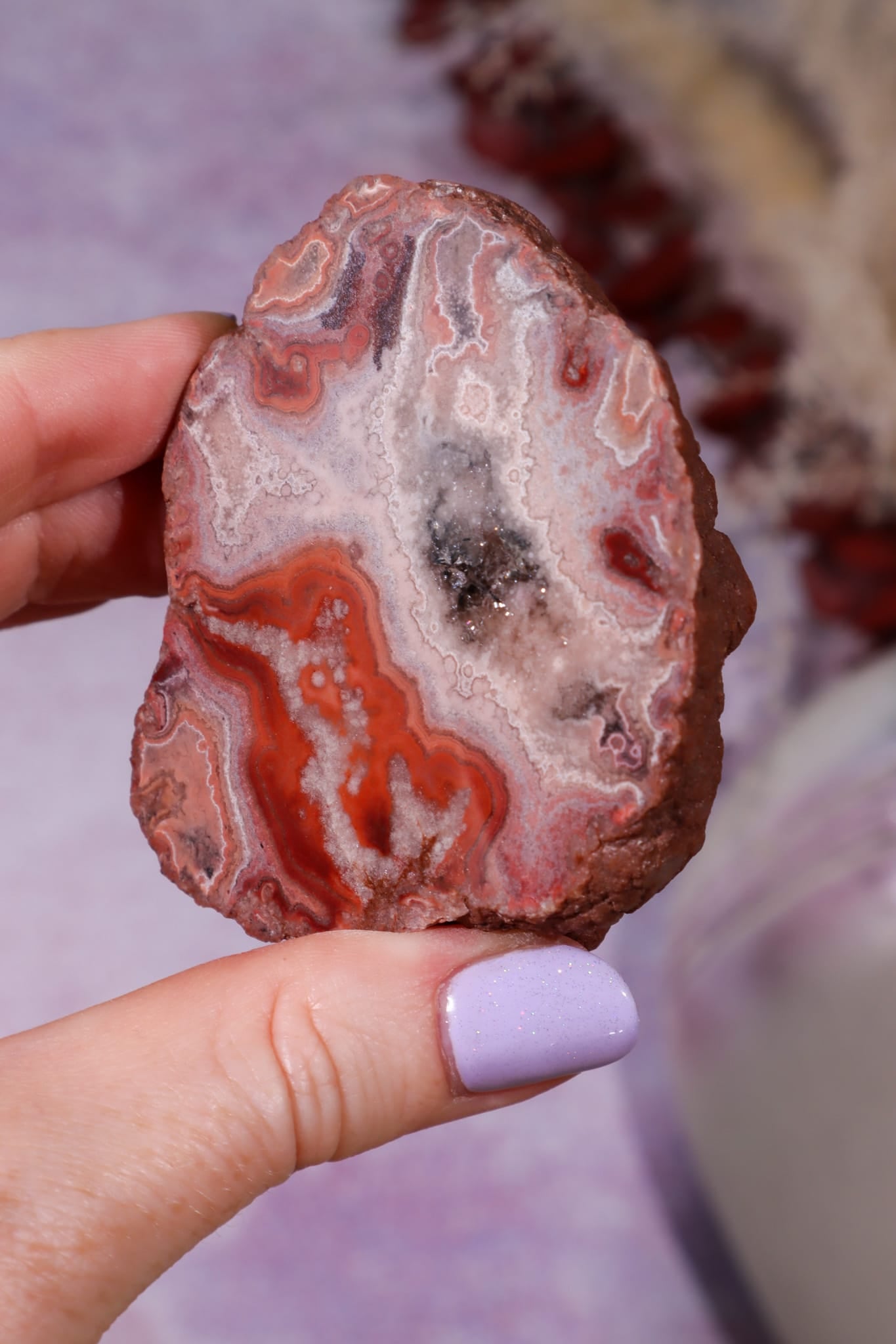 Dulcote Agate Slice | Choose Your Piece (A–C) | Somerset, UK Mineral Specimen Tali & Loz Crystals