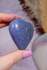 Dumortierite Heart | 47 × 53mm | Brazil Heart Tali and Loz