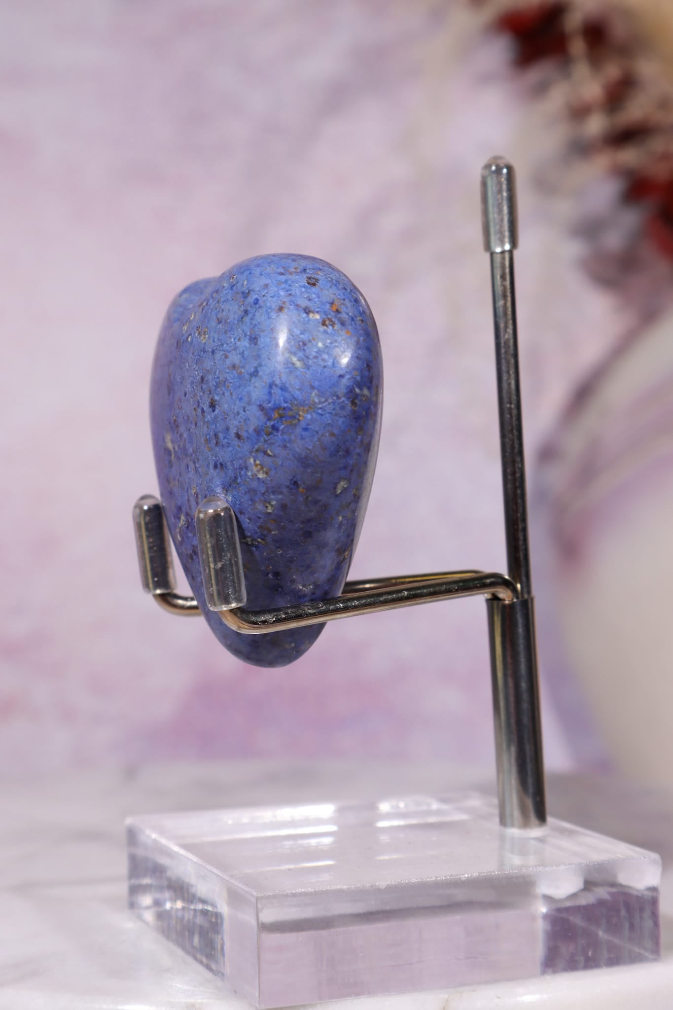 Dumortierite Heart | 47 × 53mm | Brazil Heart Tali and Loz