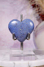 Dumortierite Heart | 47 × 53mm | Brazil Heart Tali and Loz