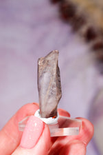 Dumortierite in Quartz Raw Crystal Point 3.6cm , Brazil, Sold as Seen Minerals Tali & Loz Crystals