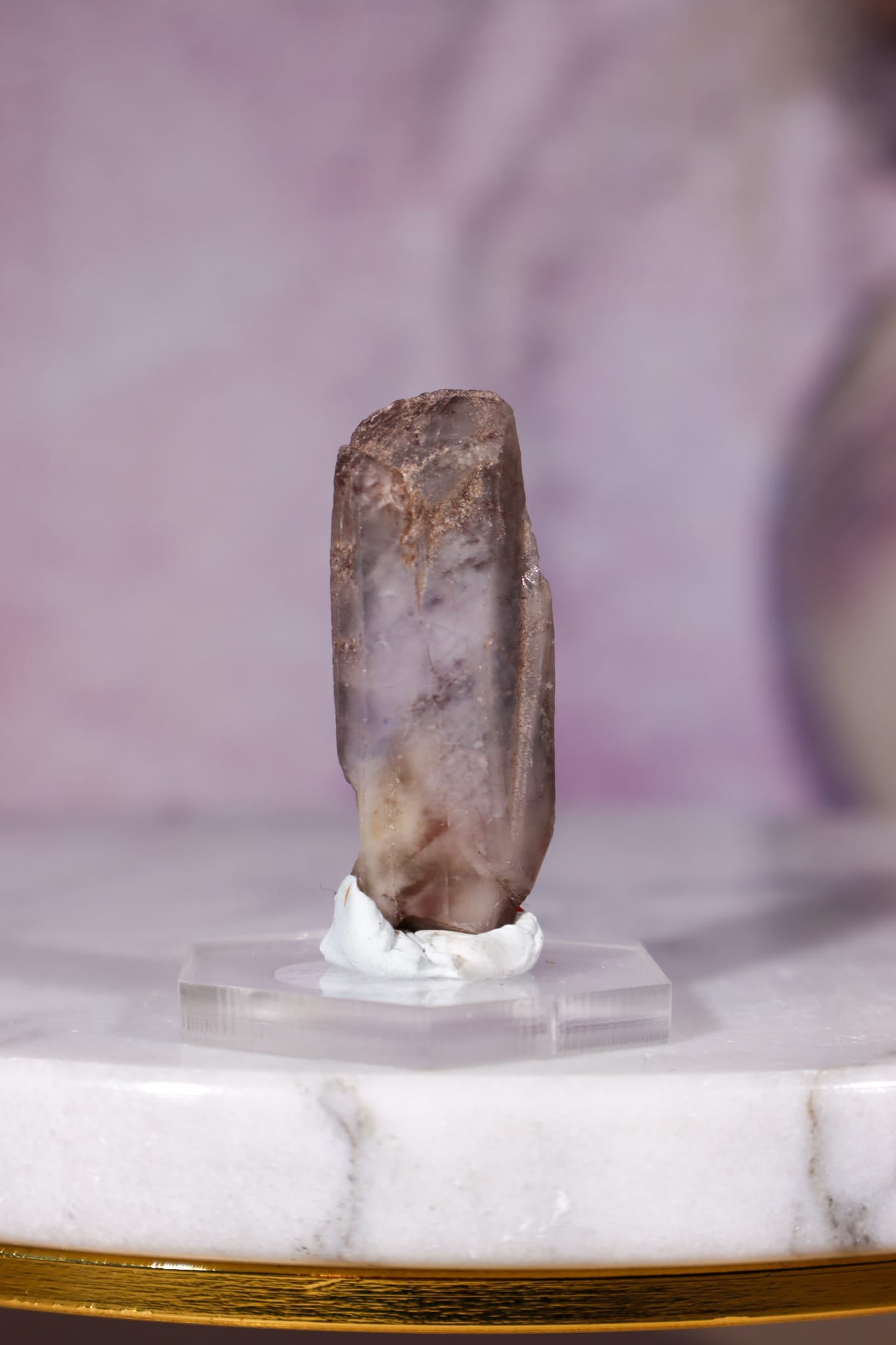 Dumortierite in Quartz Raw Crystal Point 3.6cm , Brazil, Sold as Seen Minerals Tali & Loz Crystals