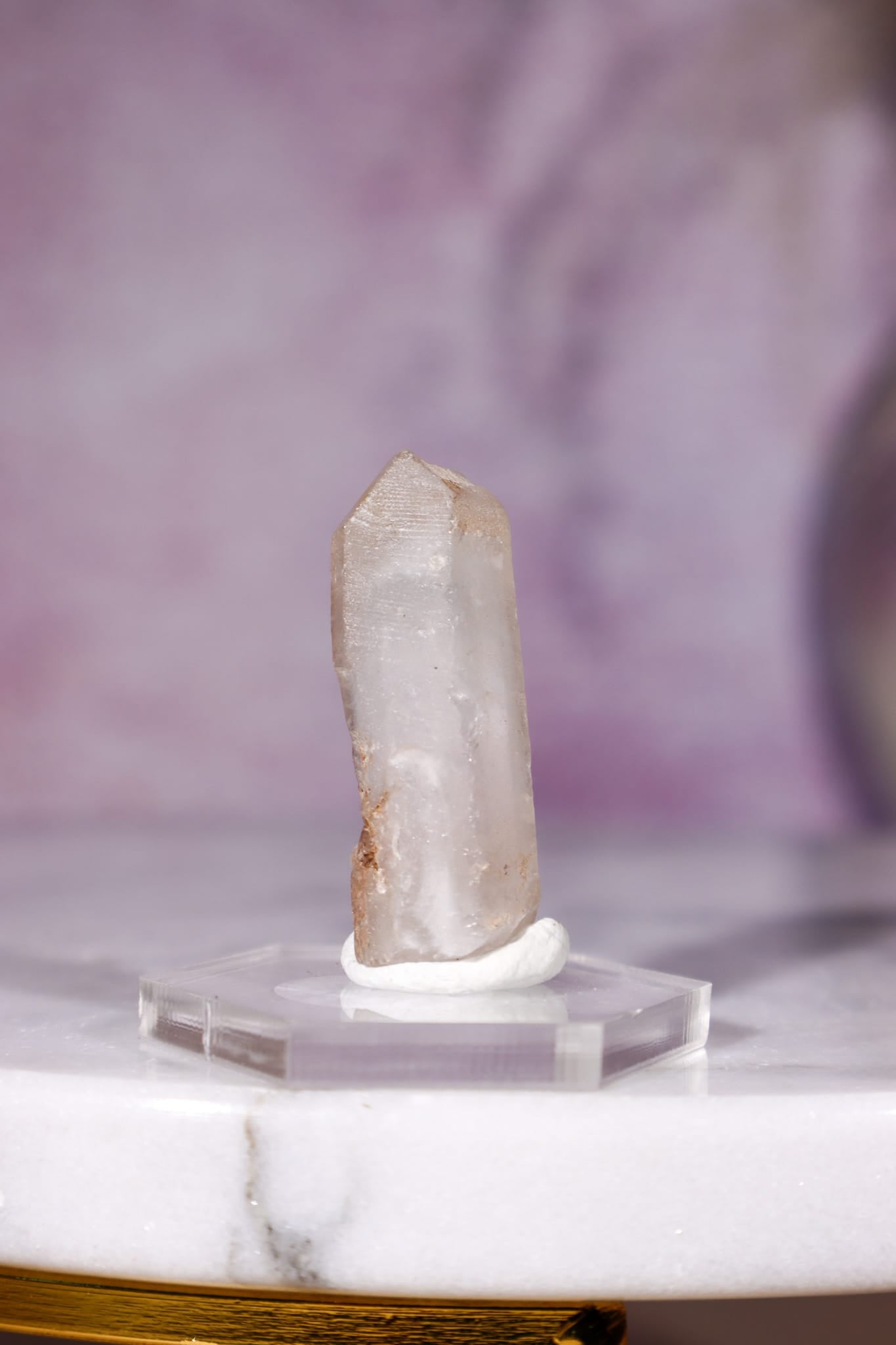 Dumortierite in Quartz Raw Crystal Point, 3cm, Brazil, Sold as Seen Minerals Tali & Loz Crystals