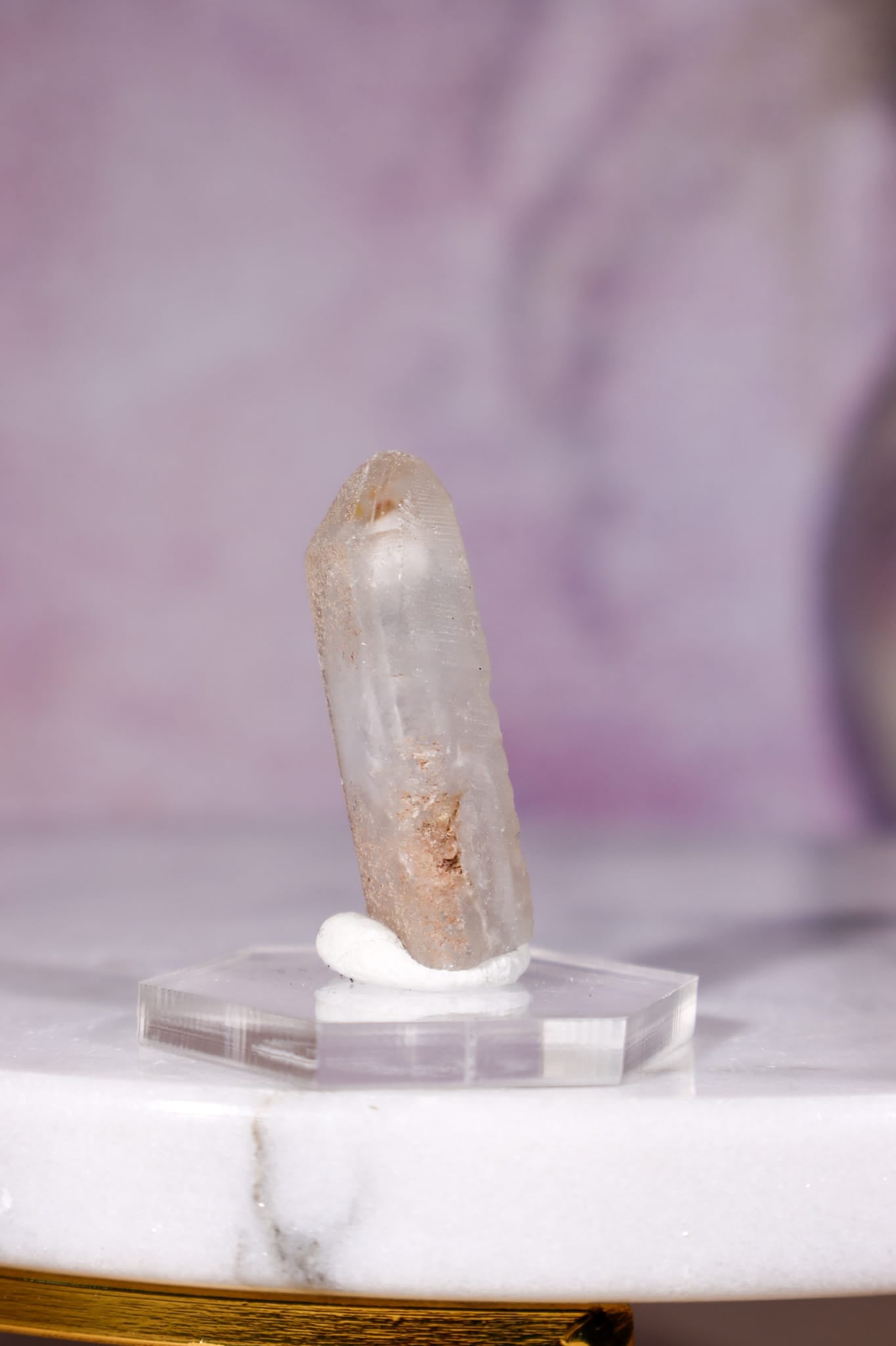 Dumortierite in Quartz Raw Crystal Point, 3cm, Brazil, Sold as Seen Minerals Tali & Loz Crystals