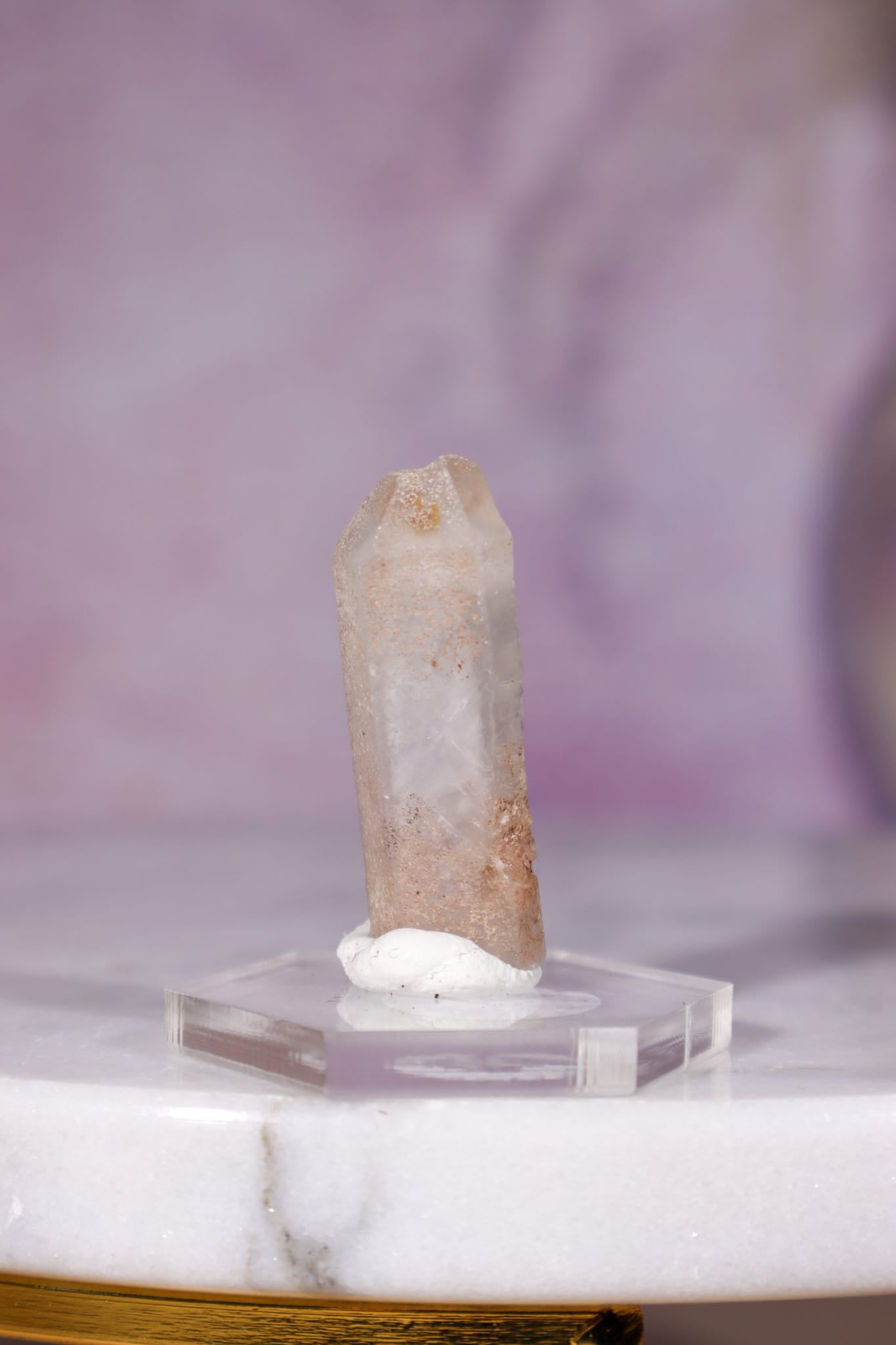Dumortierite in Quartz Raw Crystal Point, 3cm, Brazil, Sold as Seen Minerals Tali & Loz Crystals