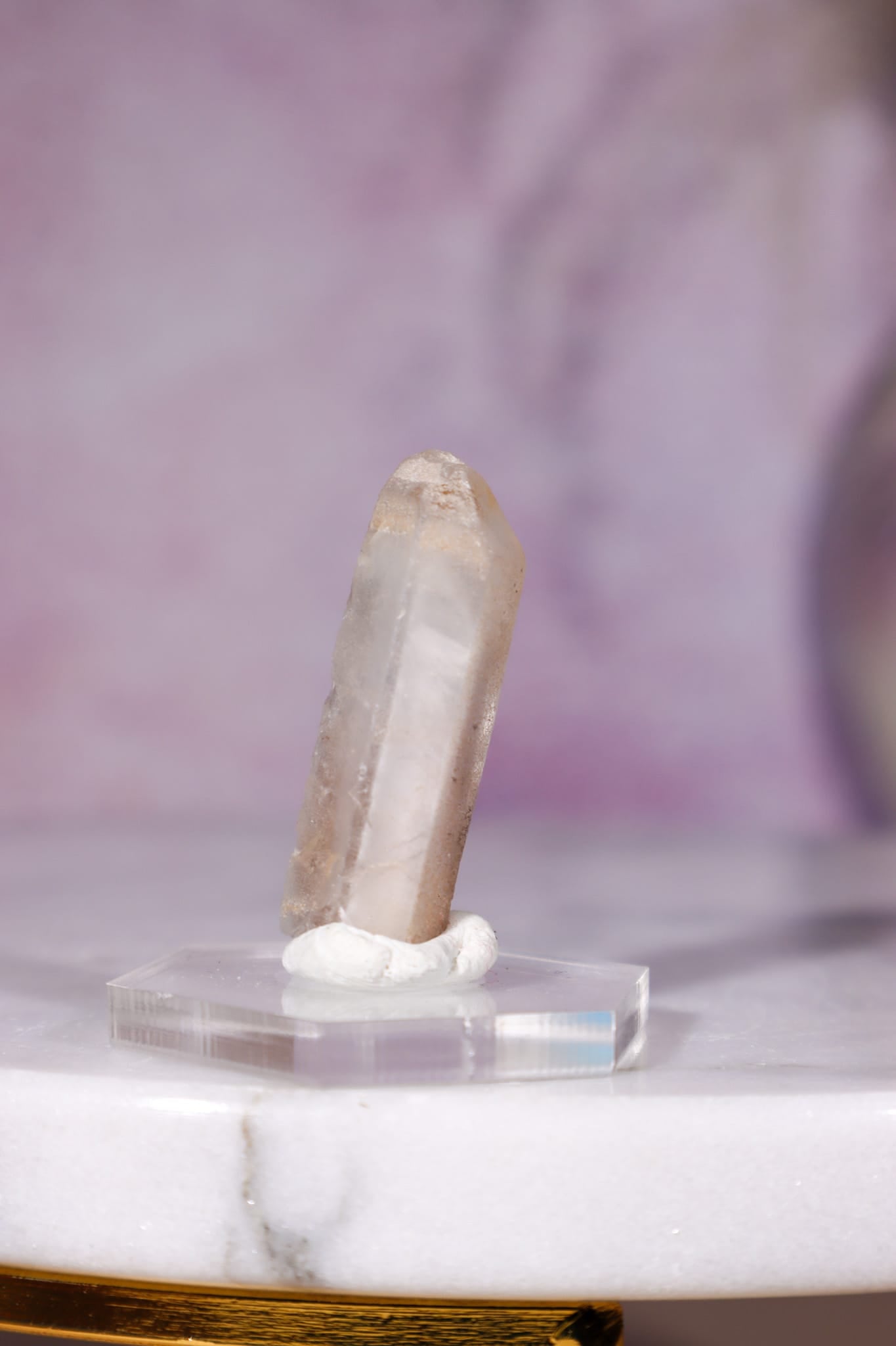 Dumortierite in Quartz Raw Crystal Point, 3cm, Brazil, Sold as Seen Minerals Tali & Loz Crystals