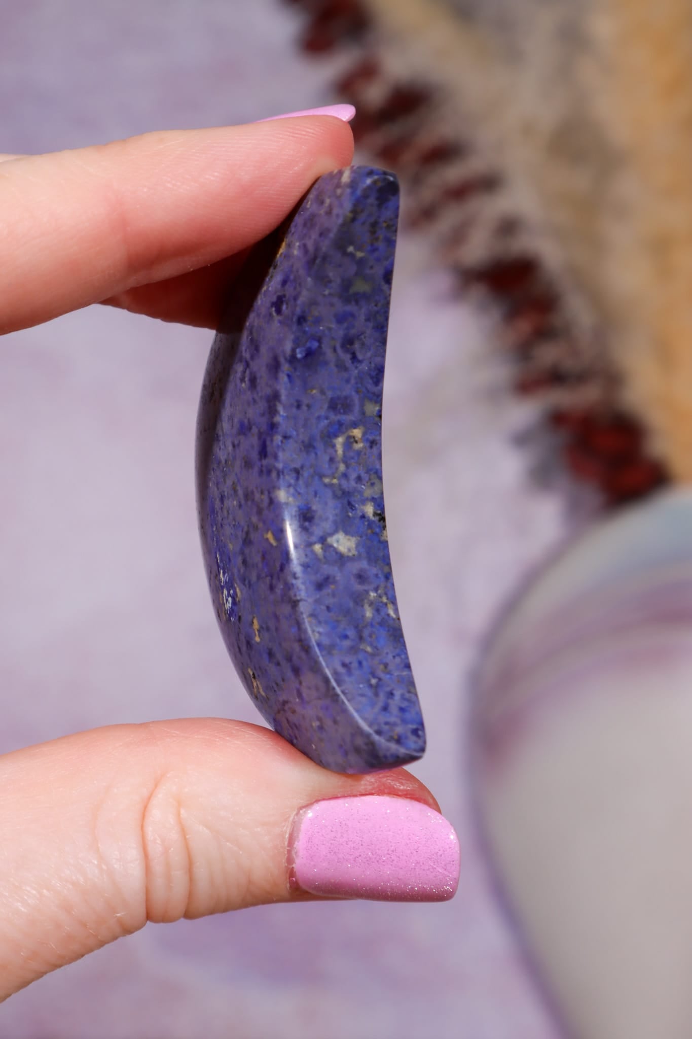 Dumortierite Moon | 55 × 40mm | Brazil Moon Tali and Loz