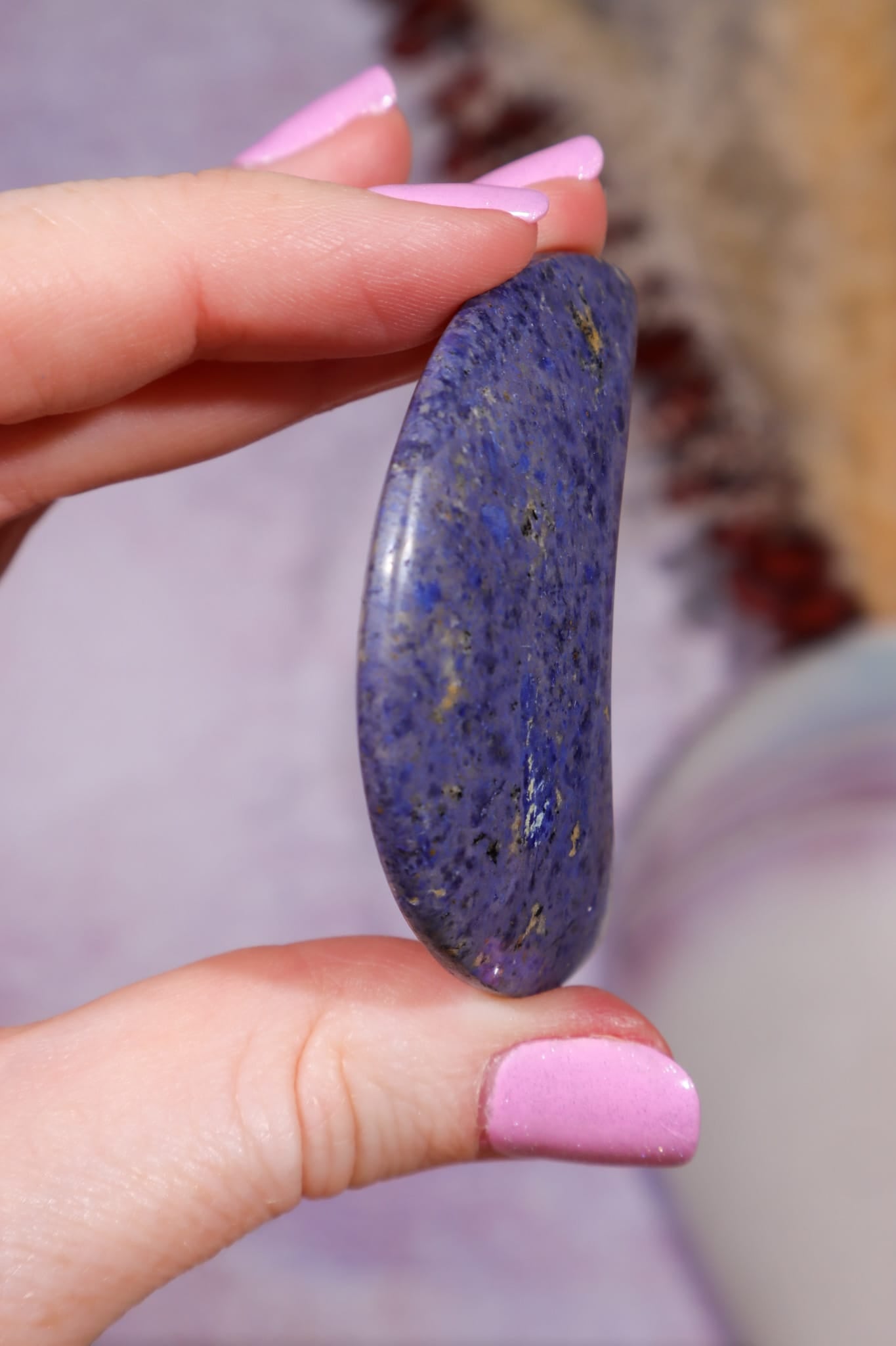 Dumortierite Moon | 55 × 40mm | Brazil Moon Tali and Loz