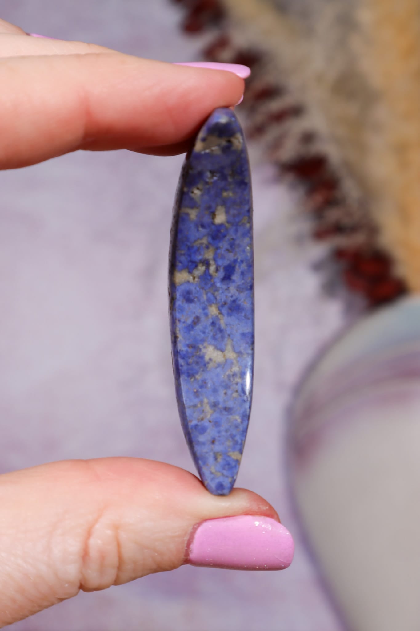Dumortierite Moon | 55 × 40mm | Brazil Moon Tali and Loz