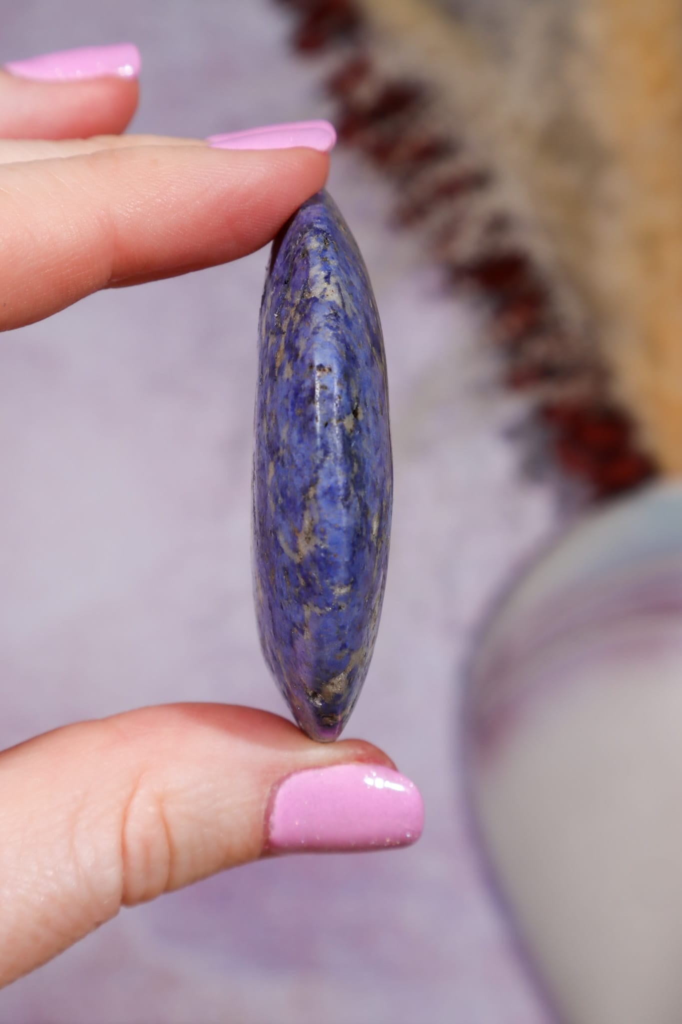 Dumortierite Moon | 55 × 40mm | Brazil Moon Tali and Loz