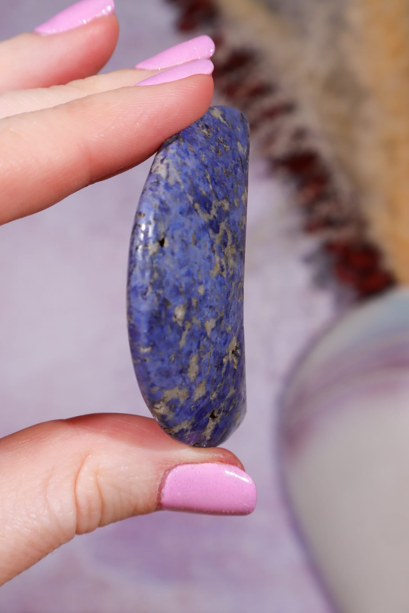 Dumortierite Moon | 55 × 40mm | Brazil Moon Tali and Loz