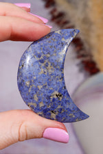 Dumortierite Moon | 55 × 40mm | Brazil Moon Tali and Loz