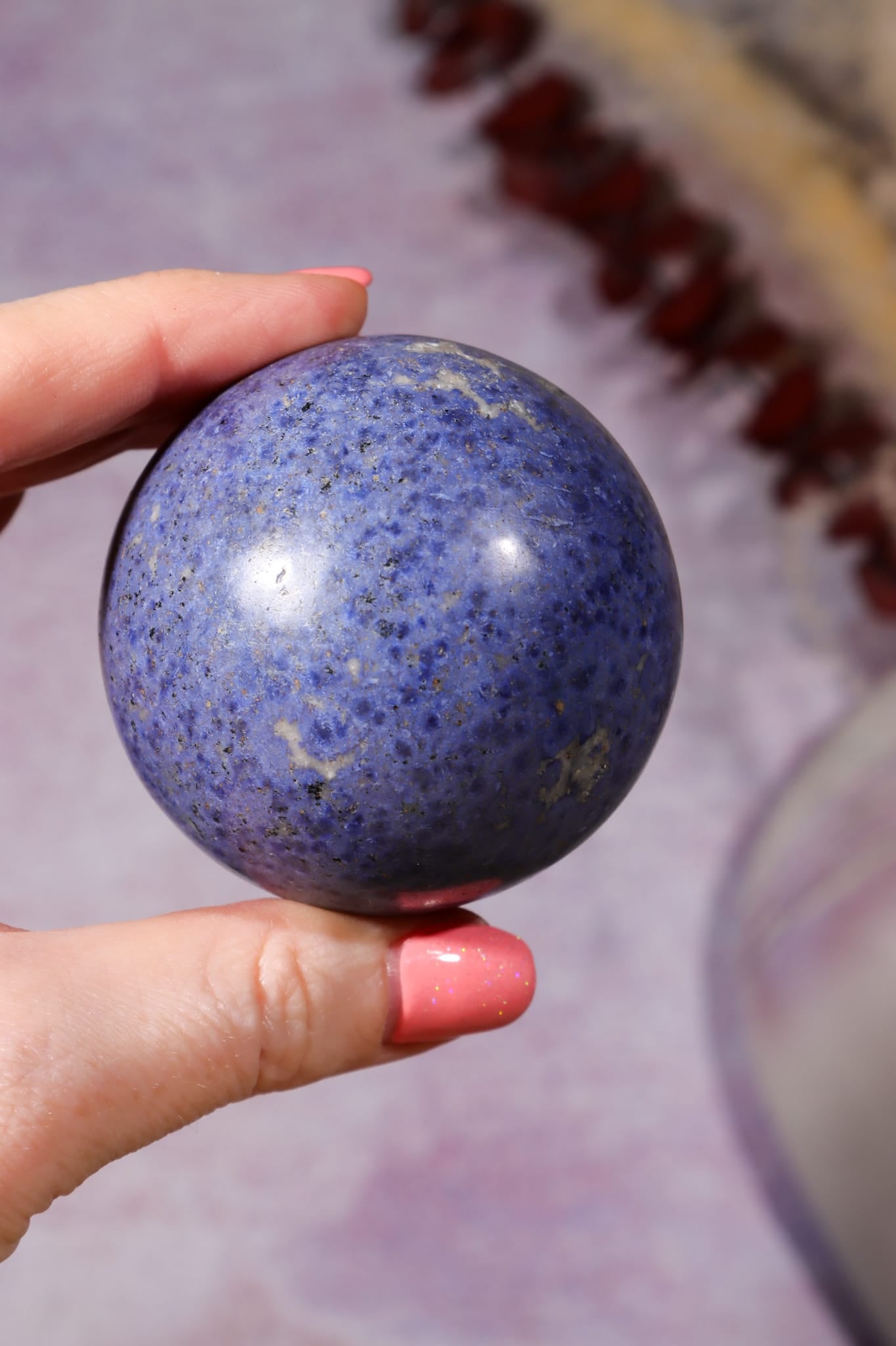 Dumortierite Spheres 5.5cm, Peru spheres Tali & Loz Crystals