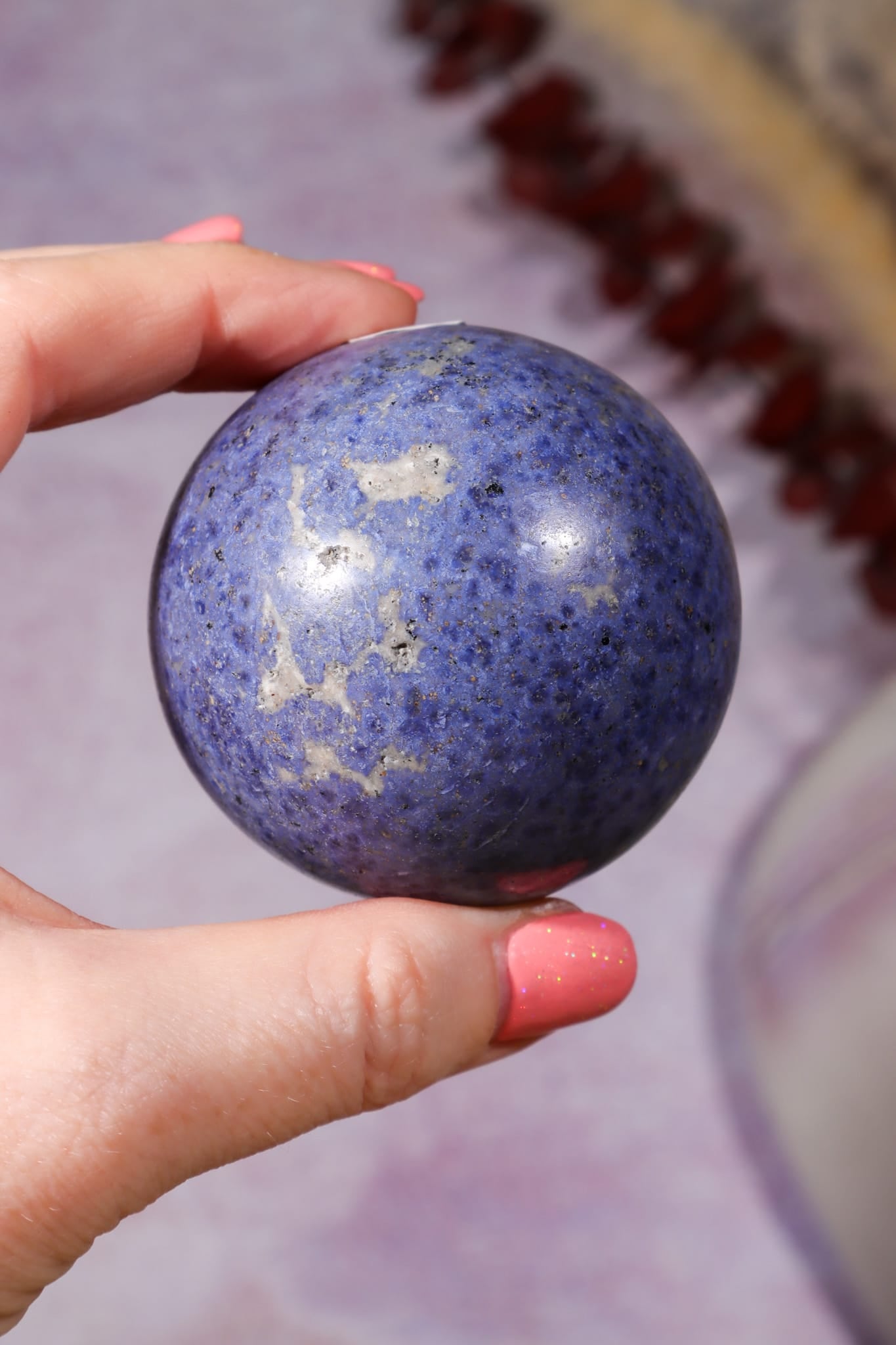 Dumortierite Spheres 5.5cm, Peru spheres Tali & Loz Crystals