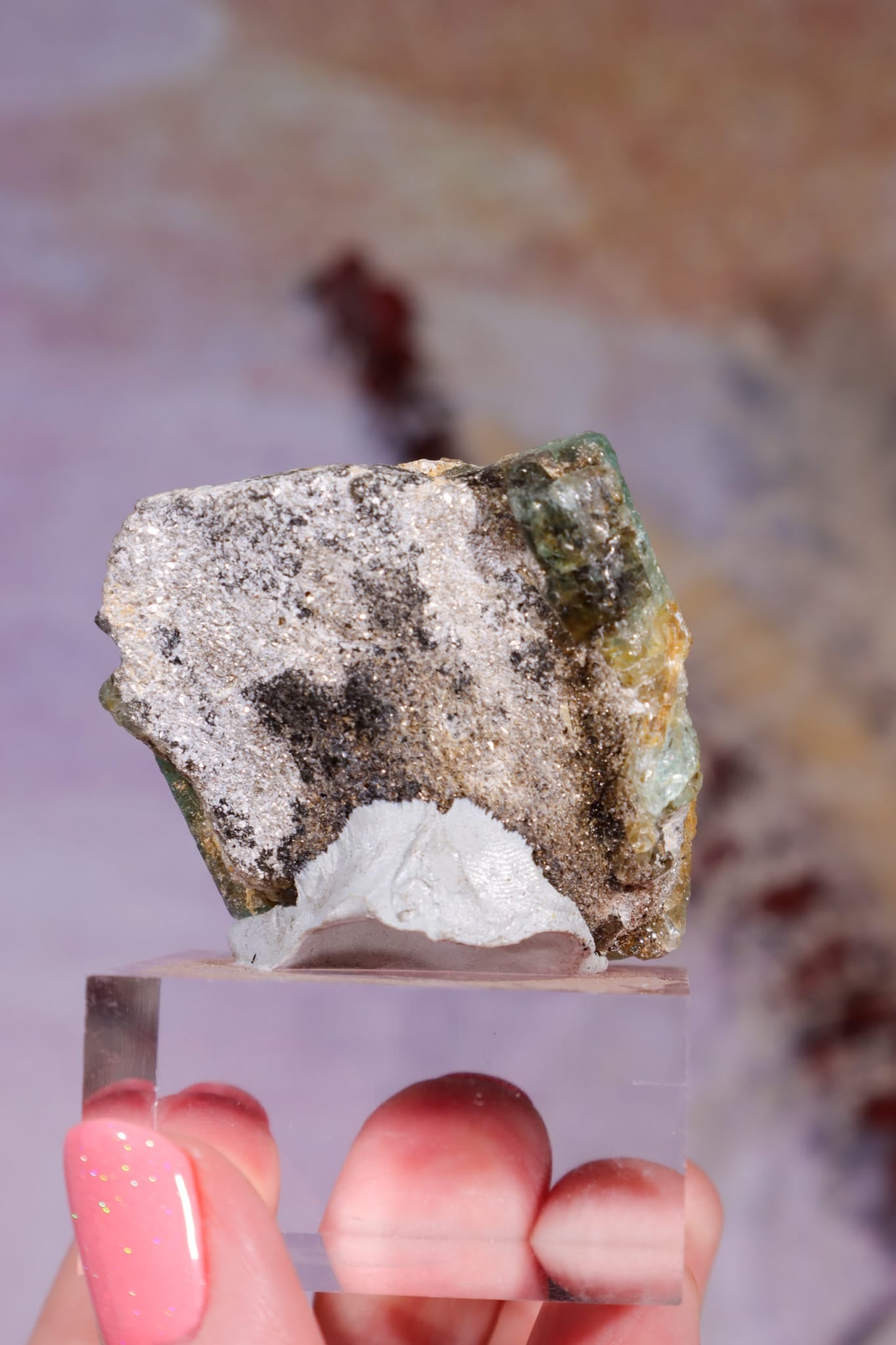 Emerald Triplet | Multi-Column Growth | 47.43g | Colombia Minerals Tali & Loz Crystals