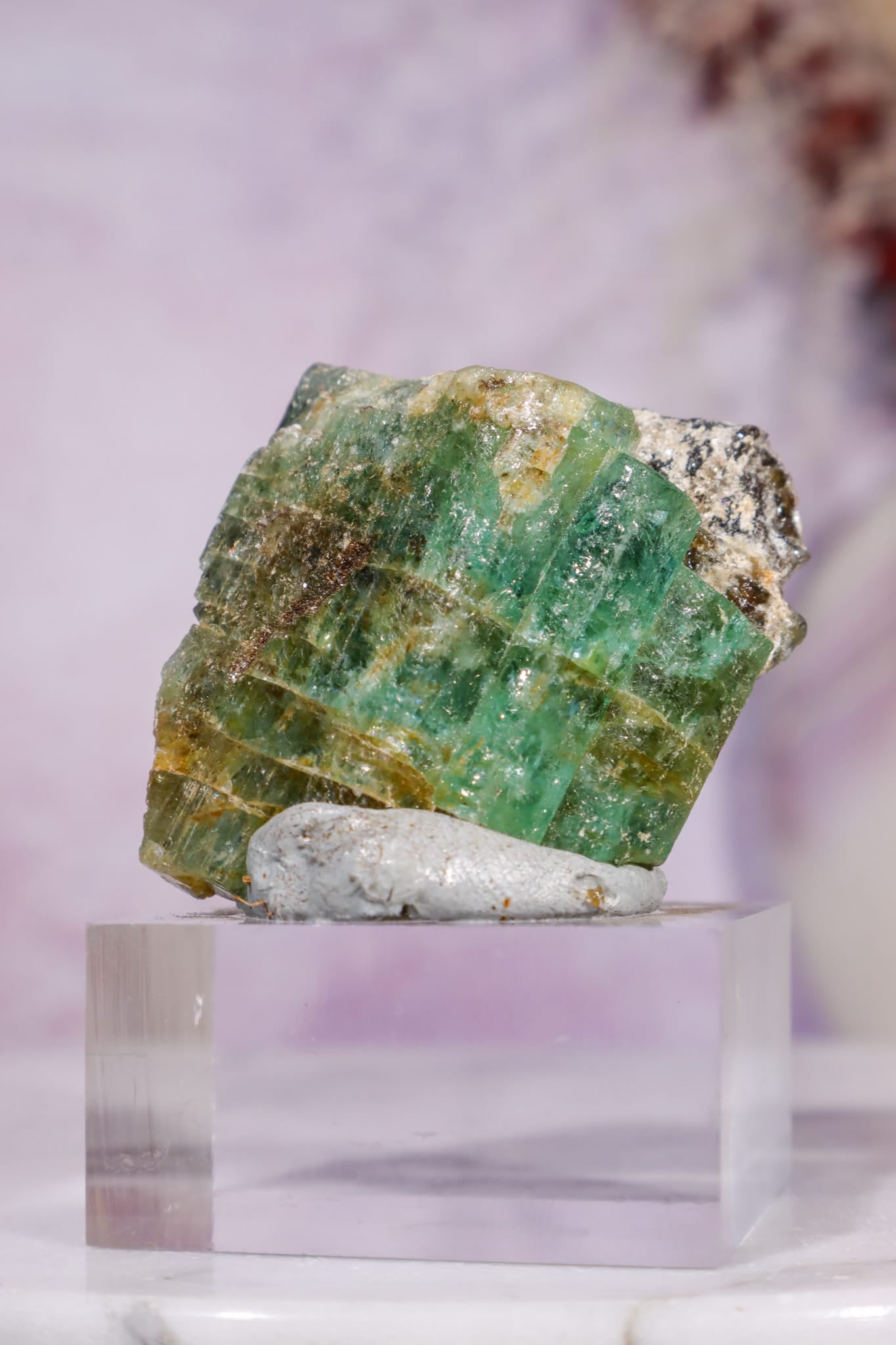 Emerald Triplet | Multi-Column Growth | 47.43g | Colombia Minerals Tali & Loz Crystals