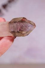 Enhydro Smokey and Amethyst Phantom Scepter 5.5cm - Tali & Loz Crystals