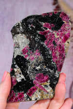 Eudialite | Polished Slice | 110mm | Russia Minerals Tali & Loz Crystals