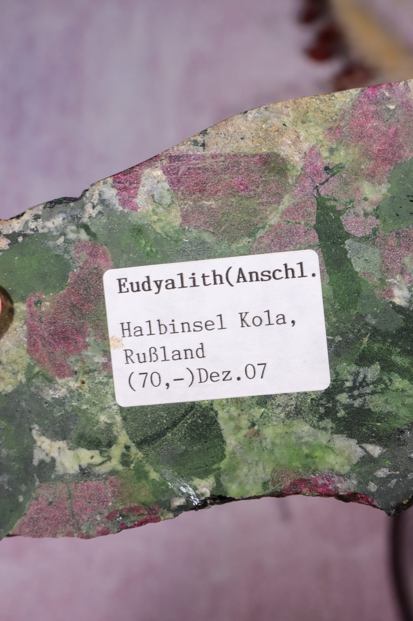 Eudialite | Polished Slice | 110mm | Russia Minerals Tali & Loz Crystals