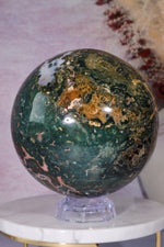 Faceted Acrylic Crystal Stand | Sphere & Egg Display Stand | Medium Sphere Stands Tali & Loz Crystals