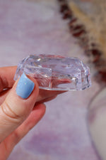 Faceted Acrylic Crystal Stand | Sphere & Egg Display Stand | Medium Sphere Stands Tali & Loz Crystals