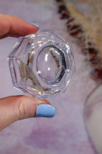 Faceted Acrylic Crystal Stand | Sphere & Egg Display Stand | Medium Sphere Stands Tali & Loz Crystals