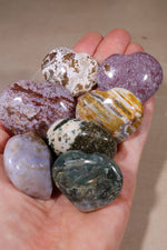 Fancy Jasper Hearts | 37mm | Madagascar Hearts Tali & Loz Crystals
