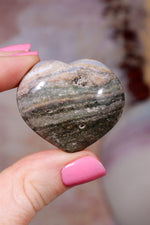 Fancy Jasper Hearts | 37mm | Madagascar Hearts Tali & Loz Crystals