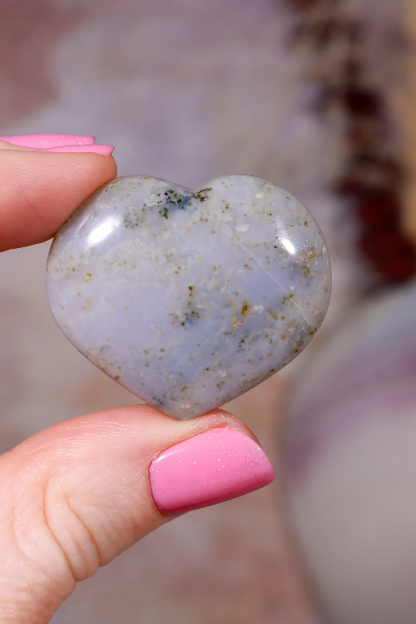 Fancy Jasper Hearts | 37mm | Madagascar Hearts Tali & Loz Crystals
