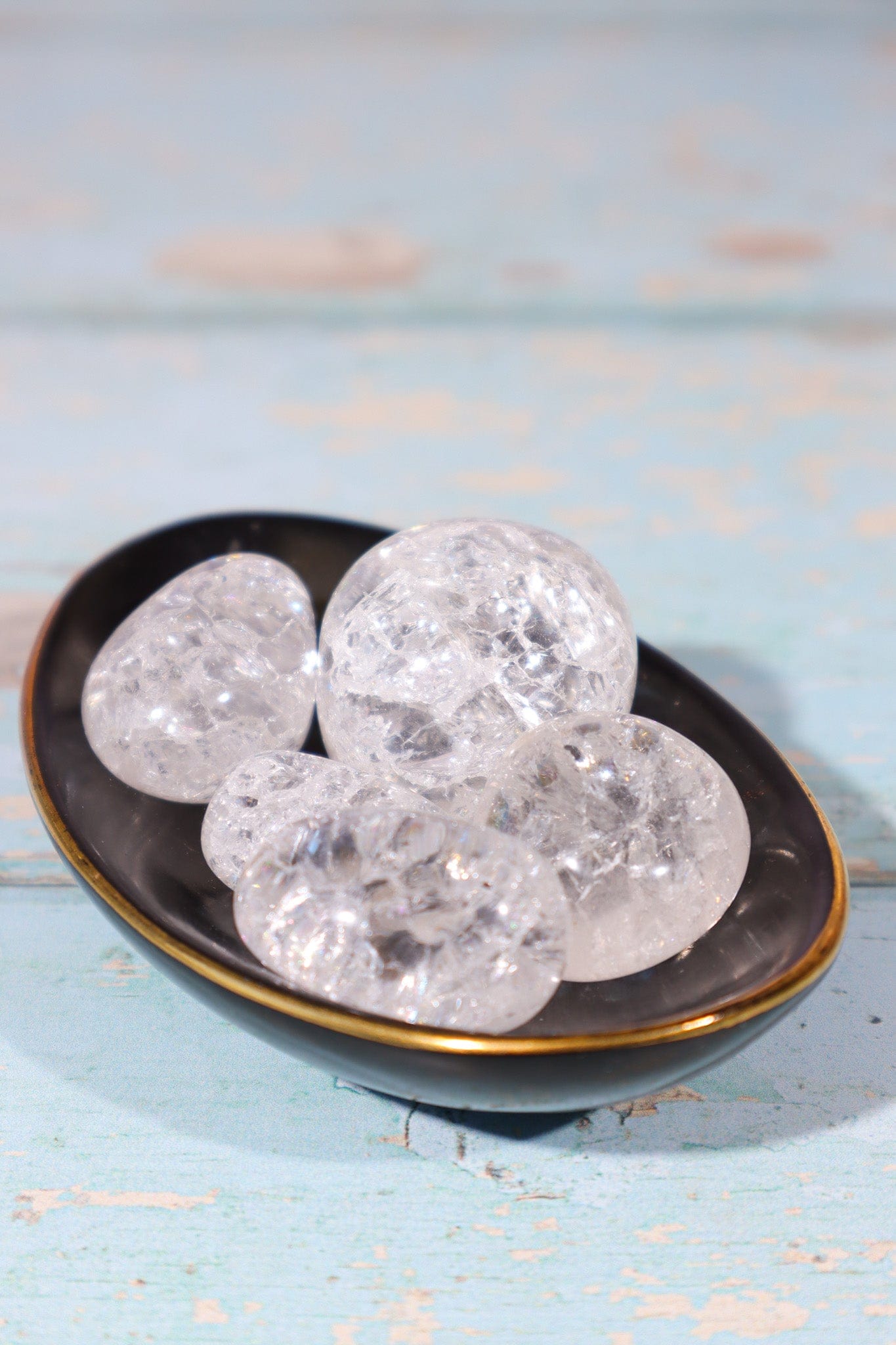 Fire and Ice Quartz Tumblestones 20-30mm Tumblestones Tali & Loz Crystals