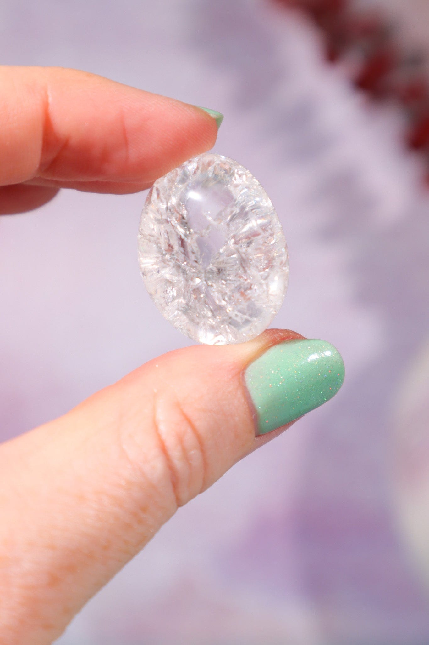 Fire and Ice Quartz Tumblestones 20-30mm Tumblestones Tali & Loz Crystals