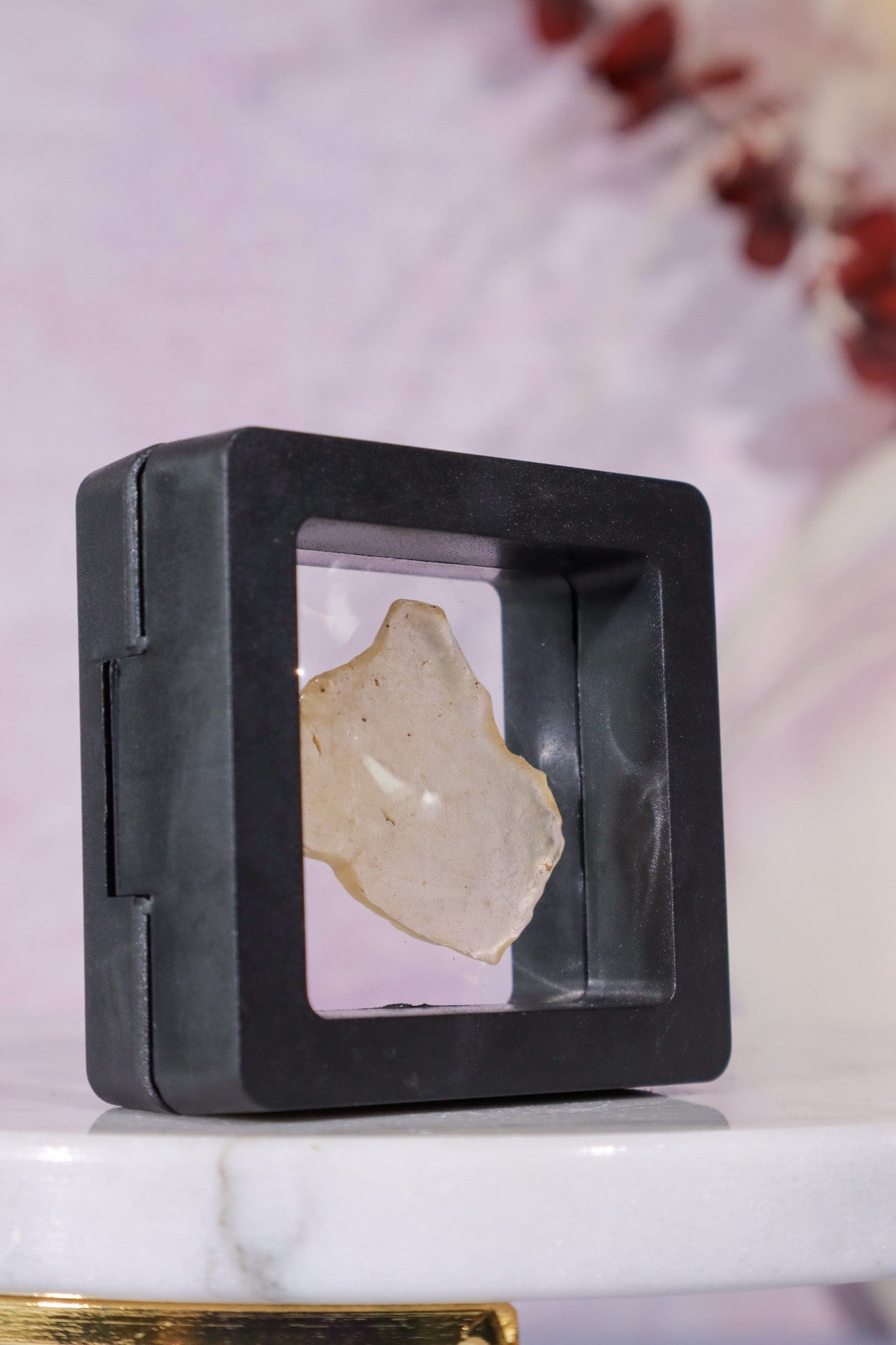 Floating Transparent Display Case no Base 5cm Specimen Stand Tali & Loz Crystals