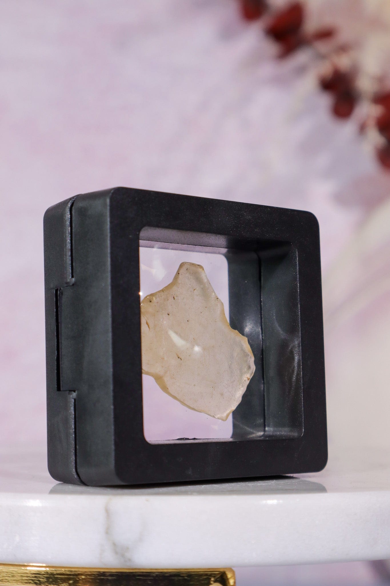 Floating Transparent Display Case no Base 5cm Specimen Stand Tali & Loz Crystals