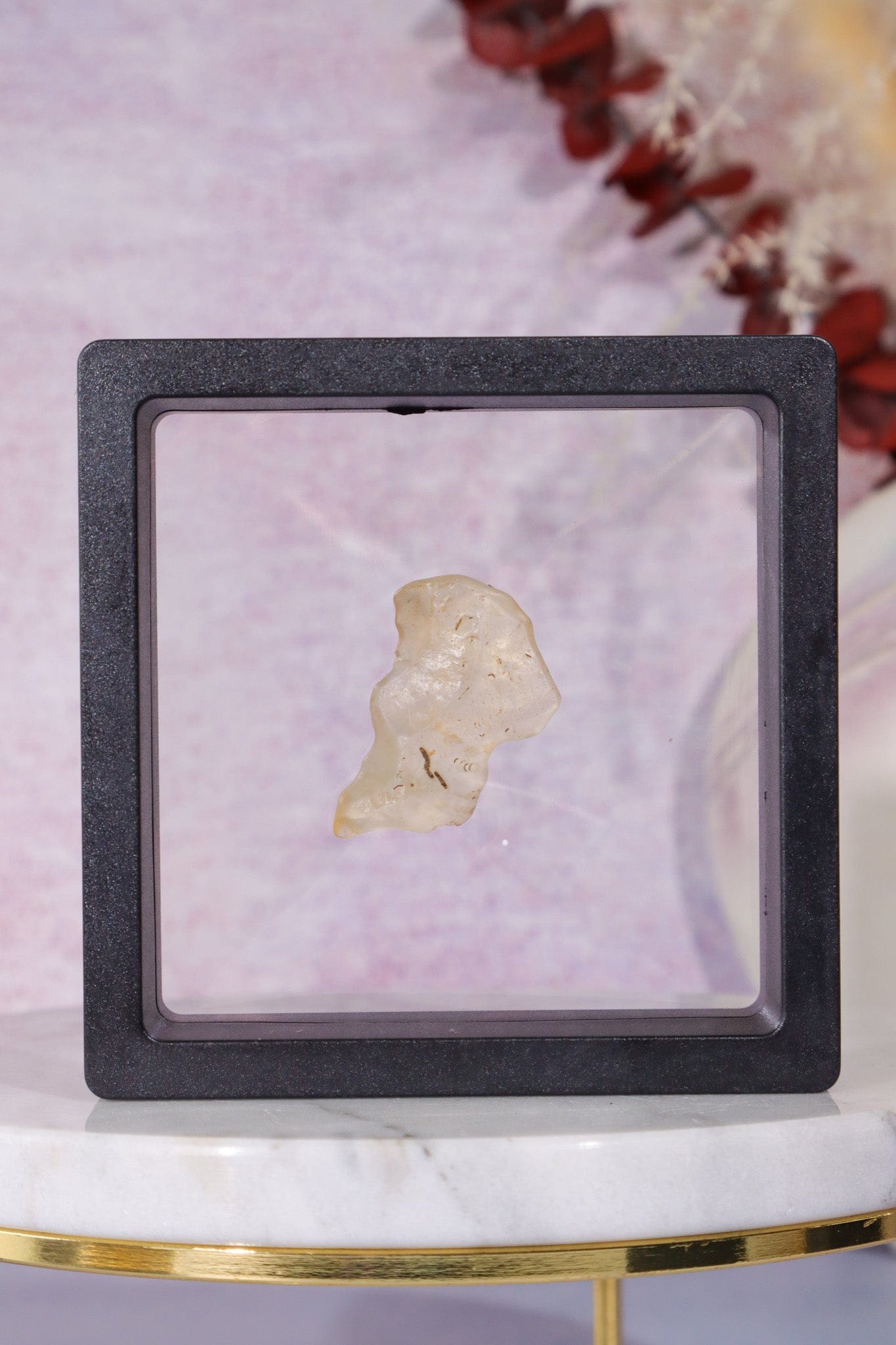 Floating Transparent Display Case no Base 9cm Specimen Stand Tali & Loz Crystals